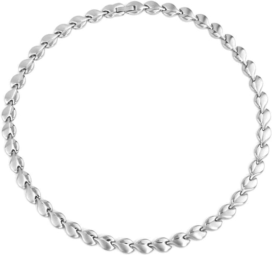 Magnetic Therapy Necklace - Silver(9212)